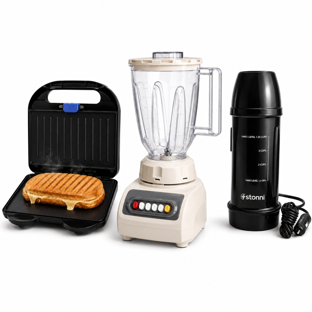 Kit Cozinha Stonni 12V com 3 Eletrodomésticos