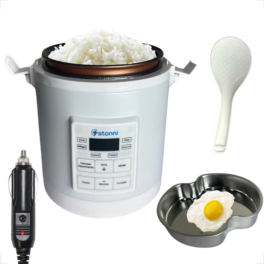 Panela Elétrica de Arroz Stonni 12V/24V 1,6L