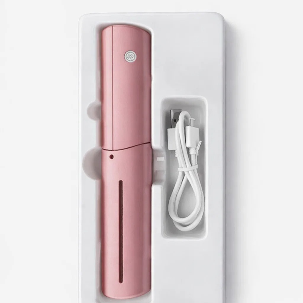 Escova Alisadora USB-C Portátil Recarregável Anti-Frizz