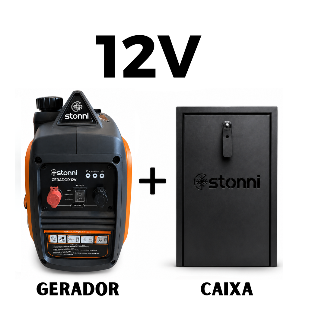 Kit Gerador Automotivo Stonni 12V com Caixa de Proteção