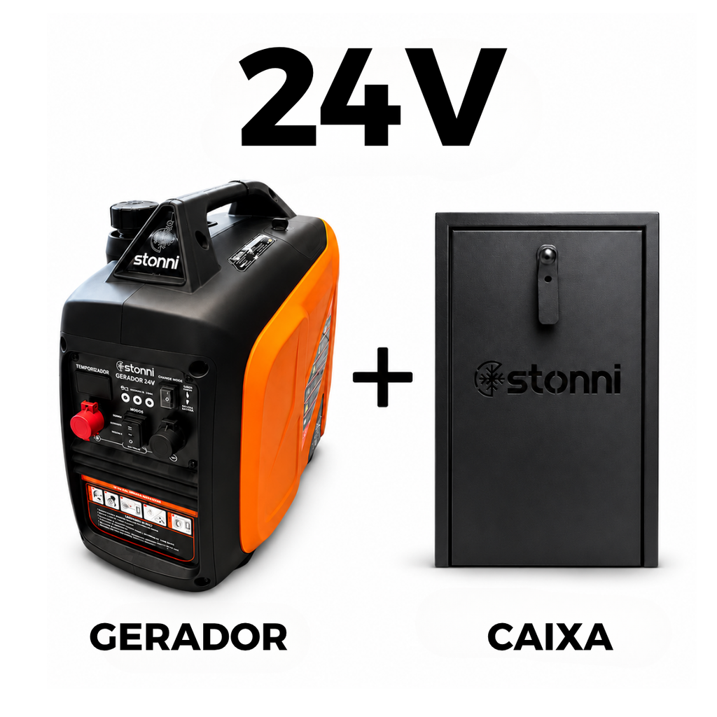 Kit Gerador Automotivo Stonni 24V com Caixa de Proteção